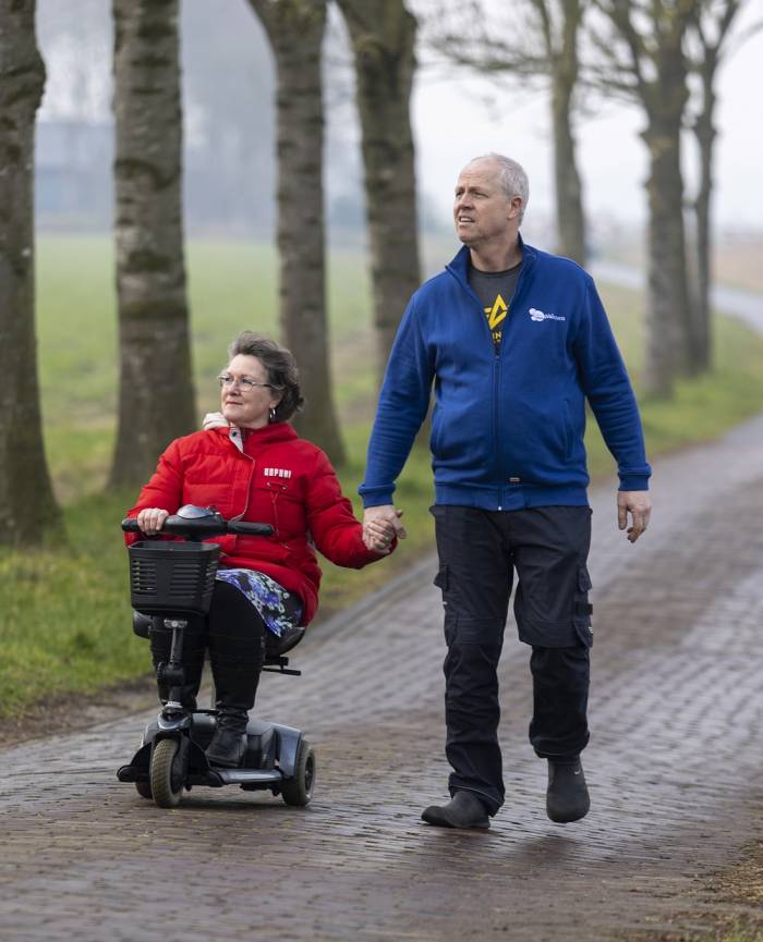 Foto Pieter Schram samen met zijn vrouw